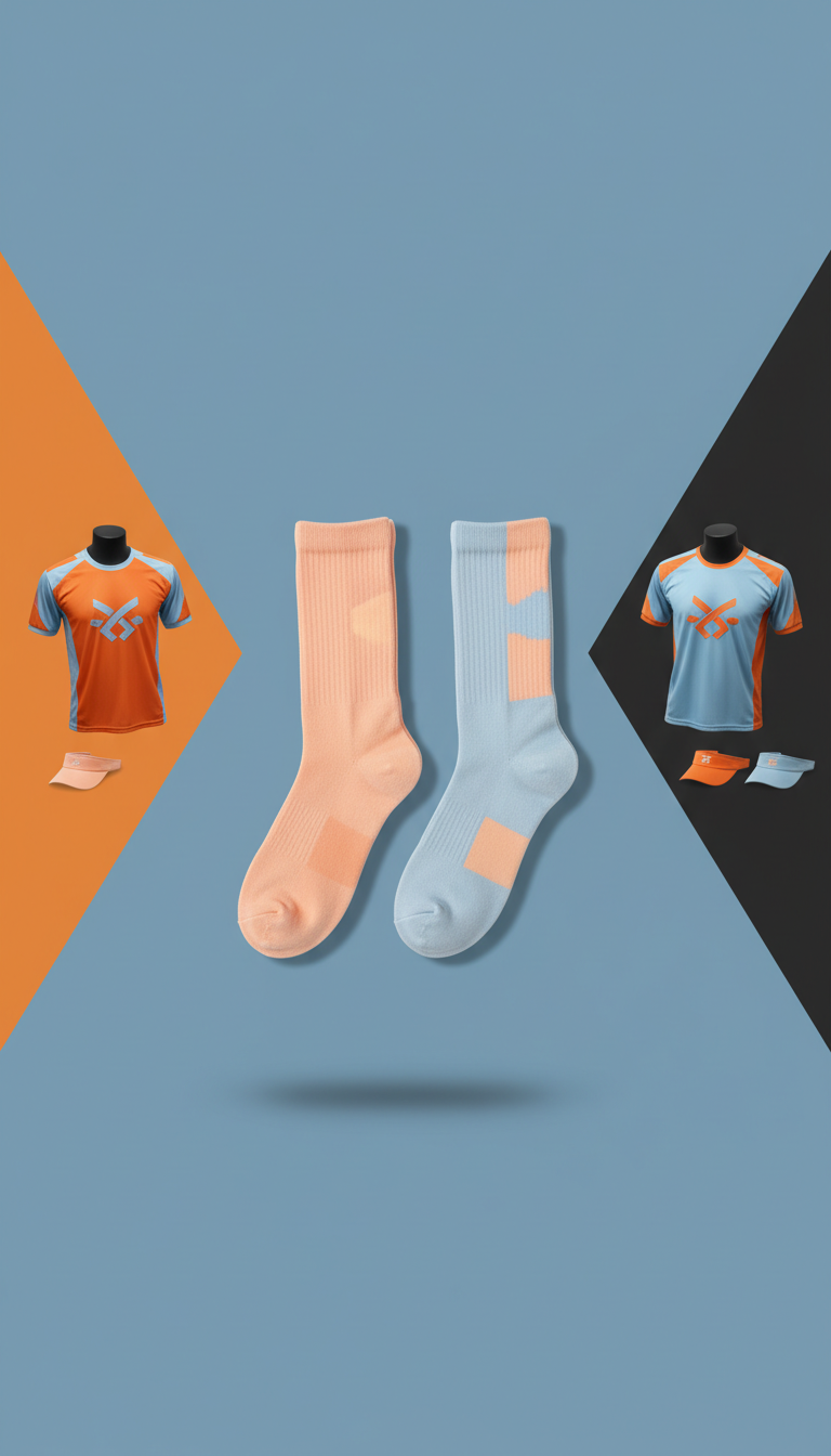 Peach Pop and Sky Tint Socks Set